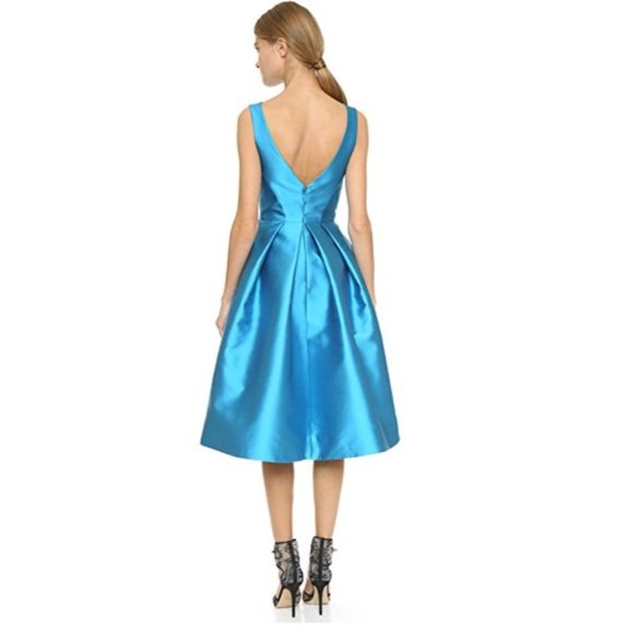 NWT GORGEOUS MONIQUE LHUILLIER COLLECTION STRUCTURED SLEEVELESS DRESS SIZE 12 - Picture 2 of 10